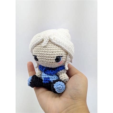 Jett Amigurumi Pelúcia Crochê Jogo Fps Valorant Chaveiro Escorrega o