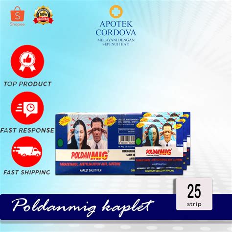 Jual Poldanmig Poldan Mig 1 Strip 4 Tablet Obat Sakit Kepala Obat