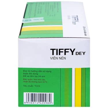 Tiffy Dey trị cảm cúm, sổ mũi, hắt hơi (25 vỉ x 4 viên)