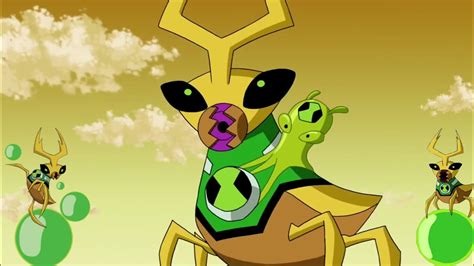 Todas las transformaciones de Escarabola Ben 10 Omniverse Español