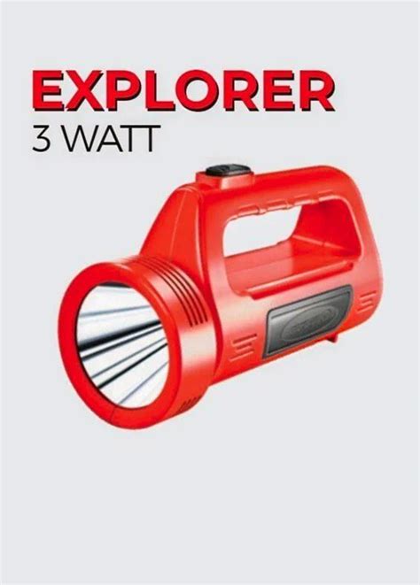 Rechargeable W Eveready Explorer Dl Torch Light Plastic At Rs