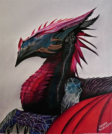 Realistic Dragon Drawing With Color