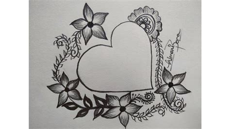 Love Beautiful Heart Drawing Zinniaroux