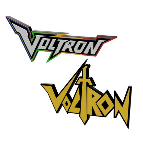 Stl File 3d Multicolor Logo Sign Retro And Modern Voltron 2