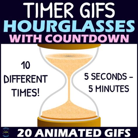 Hourglass Timer S With Countdown Animated S Orange Sand Timers