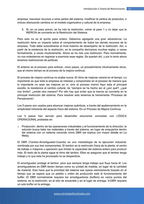 Introduccion Teoria Restricciones Pdf