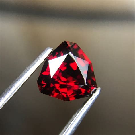 Natural Mozambique Garnet 7 5 MM Red Garnet Trillion Shape January