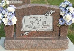 Kenneth Wesley Lance 1931 1965 Mémorial Find a Grave