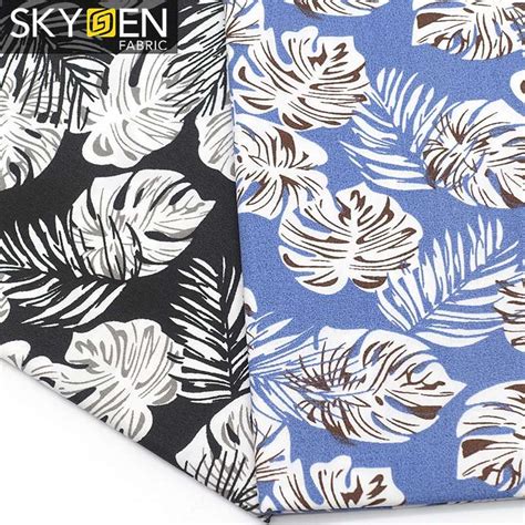 Tropical Palm Print Fabric - Wholesale Shirt Fabric, Shirting Fabric - Skygen Fabric