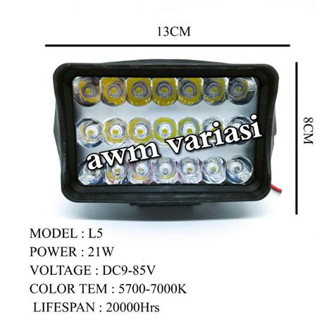 PUTIH MATA Spotlight 24volt LED CWL 21eyes Cree Truck Bus Canter Antem