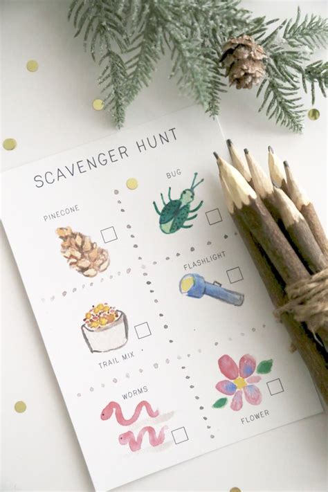 Free Printable Scavenger Hunt In 2024 Camping Theme Birthday Party