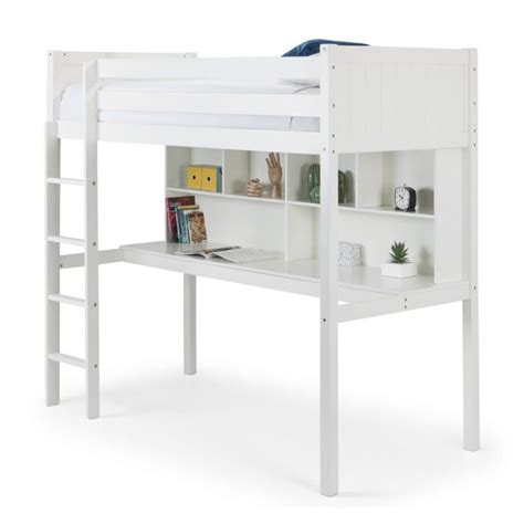 Highsleeper Bed White Titan Childrens Bed Frame Tit001 By Julian Bowen