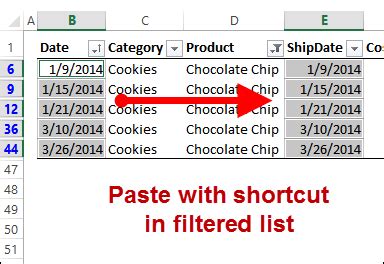 Keyboard shortcut for paste on excel - masoptheme