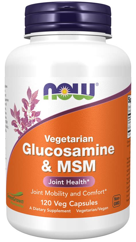 Glucosamine And Msm Joint Health Supplement Now