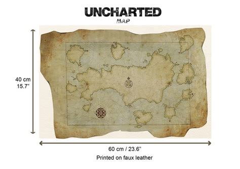 Uncharted Map Uncharted Movie Uncharted Poster Historical Etsy