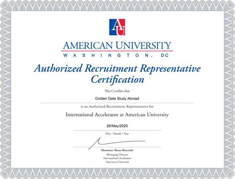 American University Washington Dc Ggsa Educational Consulting Agency