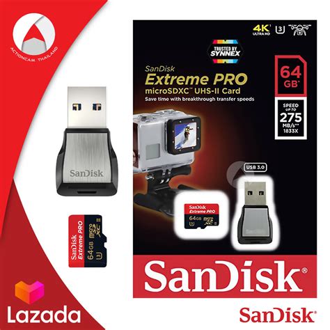 Sandisk Extreme Pro 64gb Microsdxc Card Uhs Ii Speed 275mbs Sdsqxpj