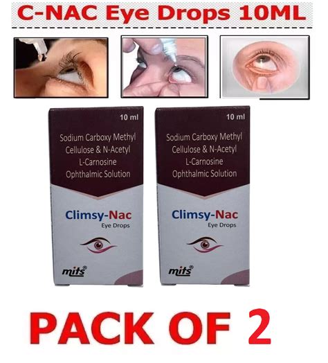 C-NAC Eye Drops N-Acetyl-Carnosine C NAC Eye Drops 10ml ( Long Exp Sep ...
