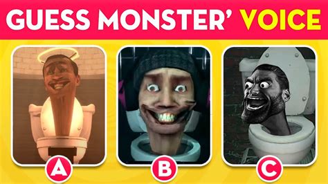 Guess Monsters Voice Guess Meme Song Skibidi Toilet Season 1 30 Youtube