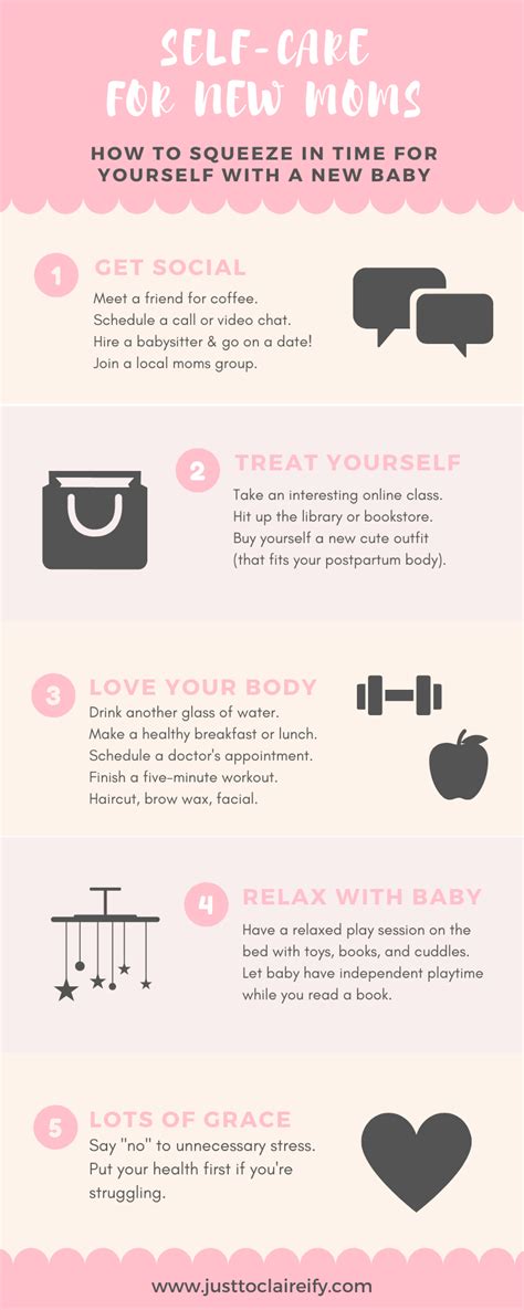 20 Self Care Ideas For New Moms Just To Claireify