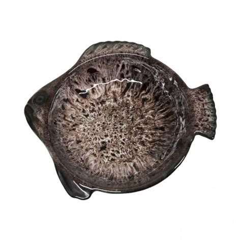 Assiette Creuse Poisson Signée Marius Giuge Rare Vallauris Vintage N58