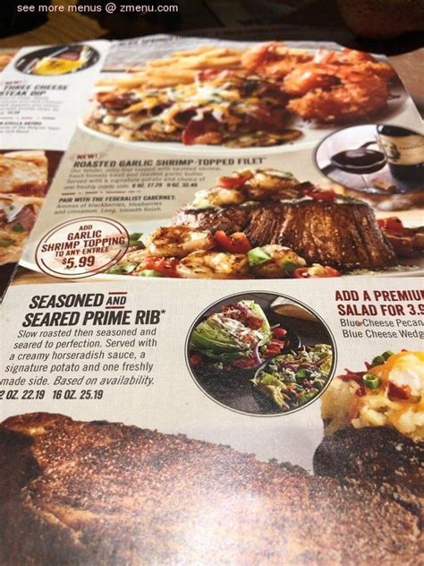 Online Menu Of Outback Steakhouse Restaurant Miami Florida 33176 Zmenu