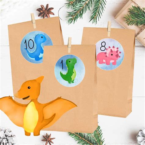 Diy Adventskalender Dinosaurier Herzpost