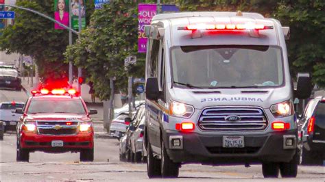 Cal Med Ambulance Lafd Ems Reserve Responding Youtube