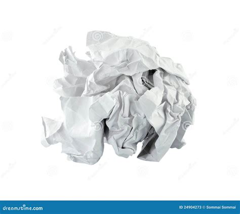 Crumpled Paper Ball Stock Photos - Image: 24904273