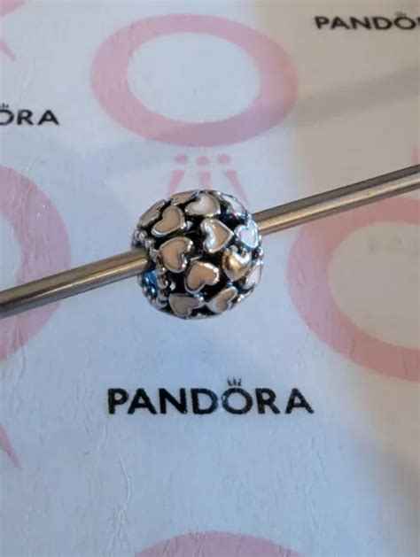 GENUINE PANDORA SILVER Abundance Of Love Pink Enamel Charm 925 ALE