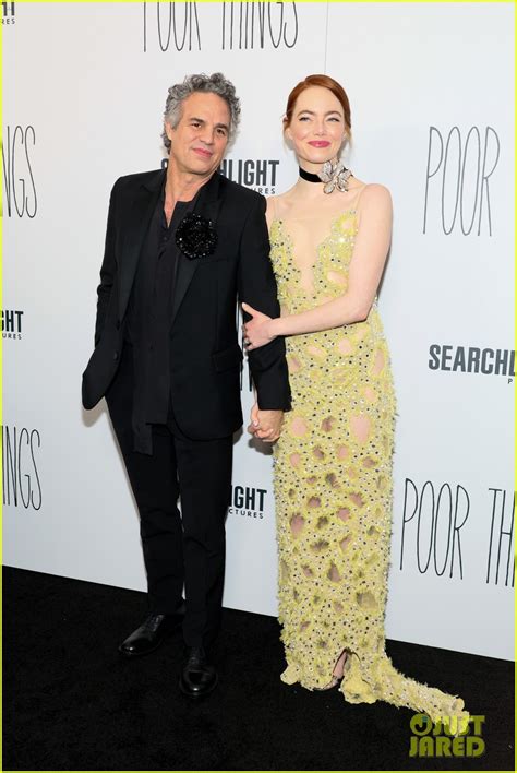 Emma Stone Celebrates Poor Things Nyc Premiere With Mark Ruffalo