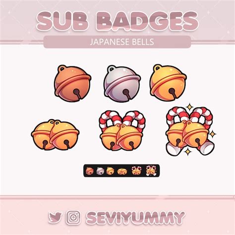 Twitch Sub Badges Bunny Rabbit Pretty Kawaii Cute Stream Etsy