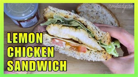 Lemon Pepper Chicken Sandwich Using Chicken Breast Aimifoodgram Youtube