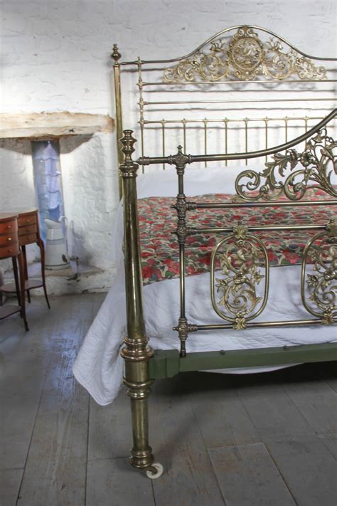 Extremely Rare 6ft Stunning Super King Size Early Winfield All Brass Bed