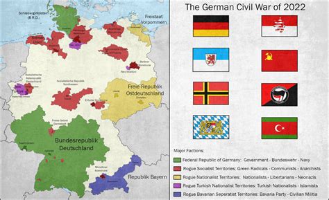 German Civil War 2022 Map Project (Unfinished) by ComradeMaxwell on ...