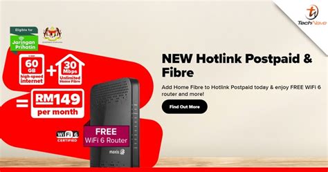 New Maxis Hotlink Postpaid And Fibre Plan Launch Total 60GB Data Up