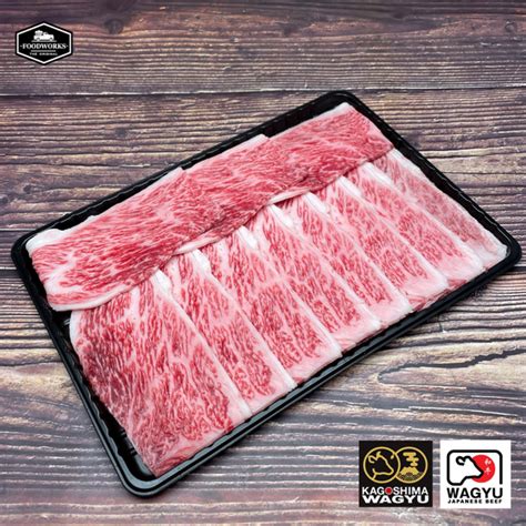 Kagoshima Wagyu A4 Zabuton Yakiniku เนื้อคาโกชิม่าวากิว ซาบูตง A4 ตัดย