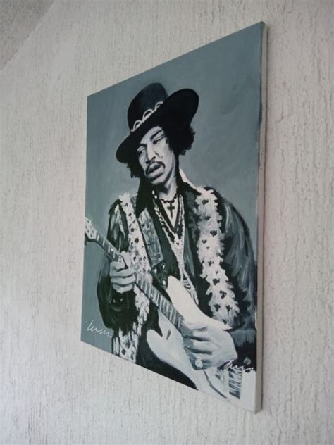 Jimi Hendrix Oil Painting On Canvas Realistic Painting For Sale By