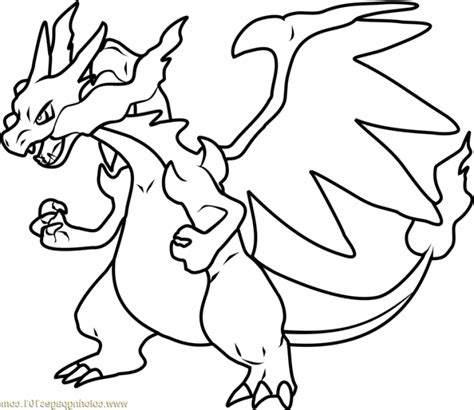 Mega Charizard X Drawing | Free download on ClipArtMag