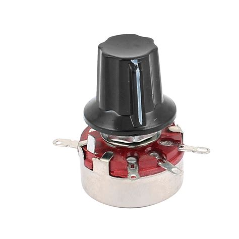 Uxcell K Ohm W Carbon Potentiometer Wth Mm Round Shaft Rotary