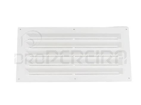 GRELHA VENTILAÇAO PLASTICO 40x20Cm BRANCO