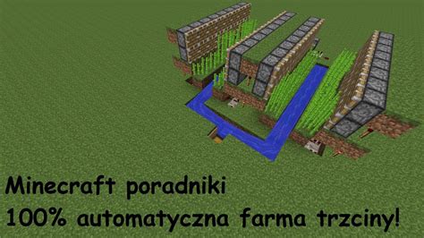 Minecraft Poradniki Automatyczna Farma Trzciny Youtube