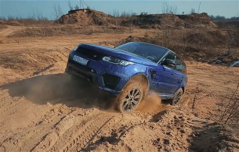 Russian Puts Knobby Tires Range Rover Sport Svr Takes It Off Roading