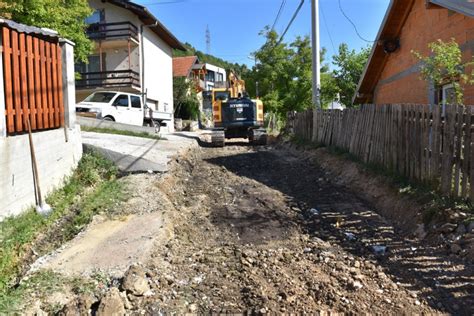 Radovi na asfaltiranju dijela Ulice Gornji Kromolj Općina Centar Sarajevo