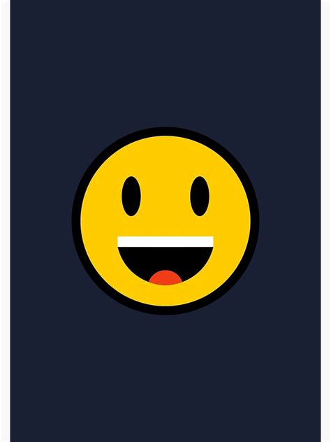 "Open Mouth Smile Emoji" Poster for Sale by Feelklin | Redbubble