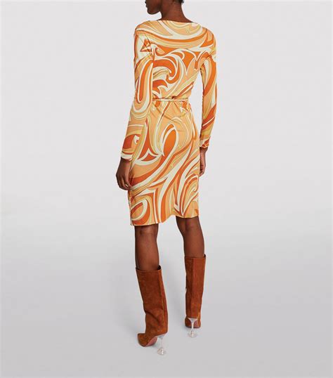 Womens Pucci Nude Vortici Midi Dress Harrods Uk