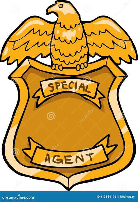 Special agent badge stock vector. Illustration of icon - 113864176