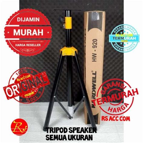 Jual HARDWELL HW 920 HW920 STAND SPEAKER STAND TRIPOT SPEAKER FULL BESI