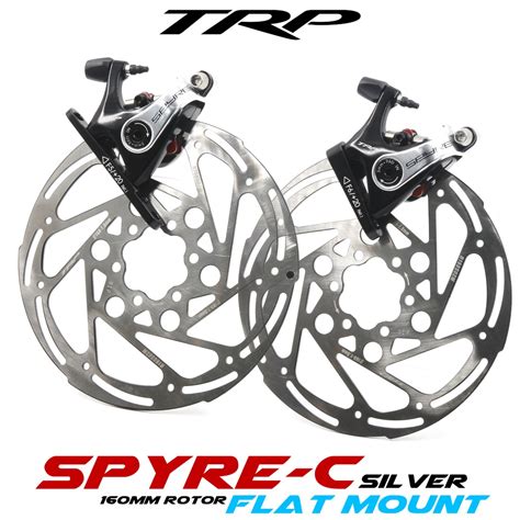 Trp Spyre C Sr Flat Mount Mechanical Bike Disc Brake Caliper Black