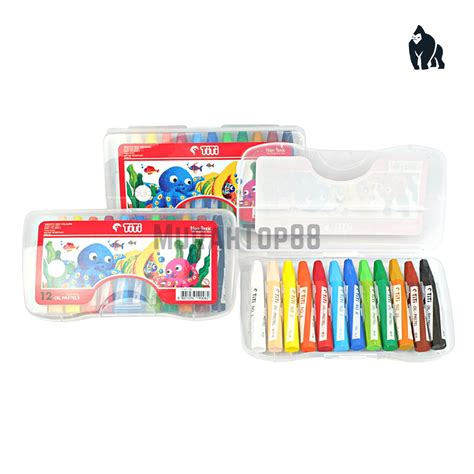 Jual Crayon Titi 12 Warna Oil Pastel Krayon Mewarnai 12 W HARGA PER